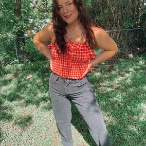 Levi’s high waisted black denim jeans